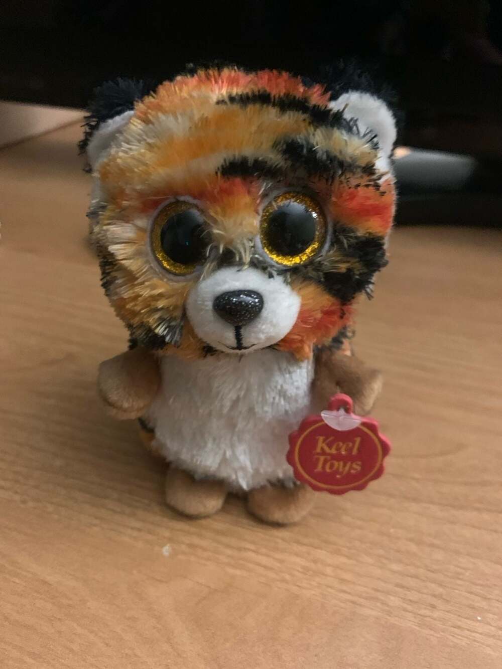 Keel Toys Mini Motsu Eden The Tiger Plush with Glitter Eyes